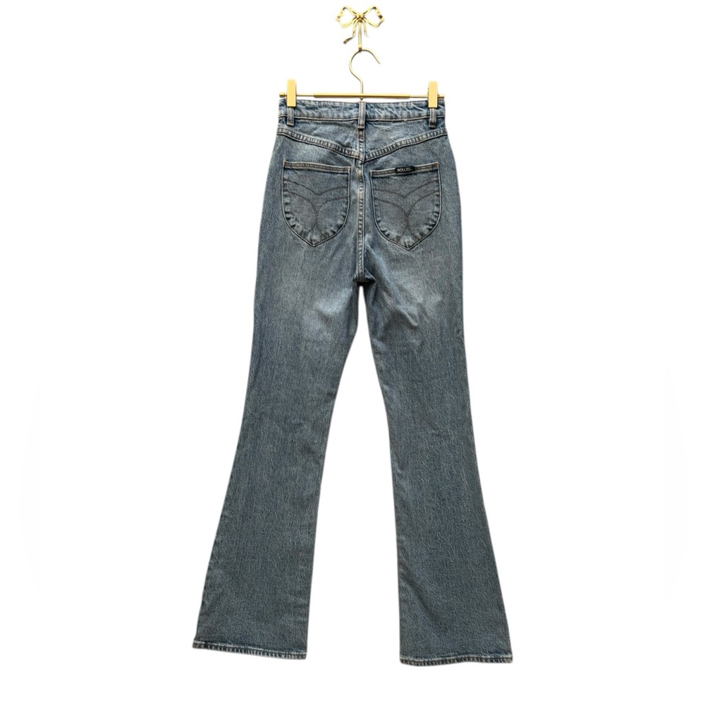 ROLLA’S Dusters High Rise Slim Bootcut Jeans Brad Blue 25 - Picture 8 of 10